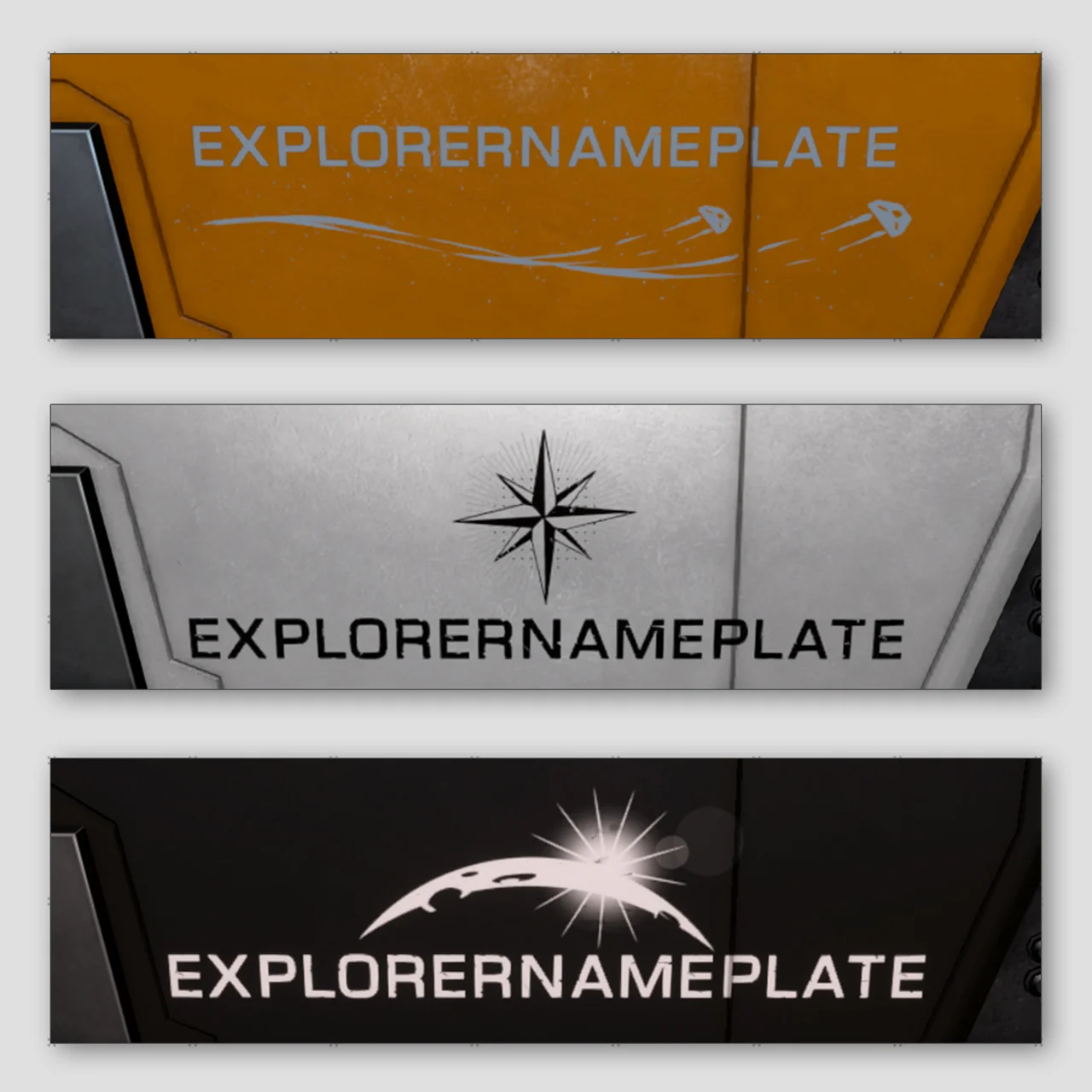 Pacote – Placa de identificação – Explorador
