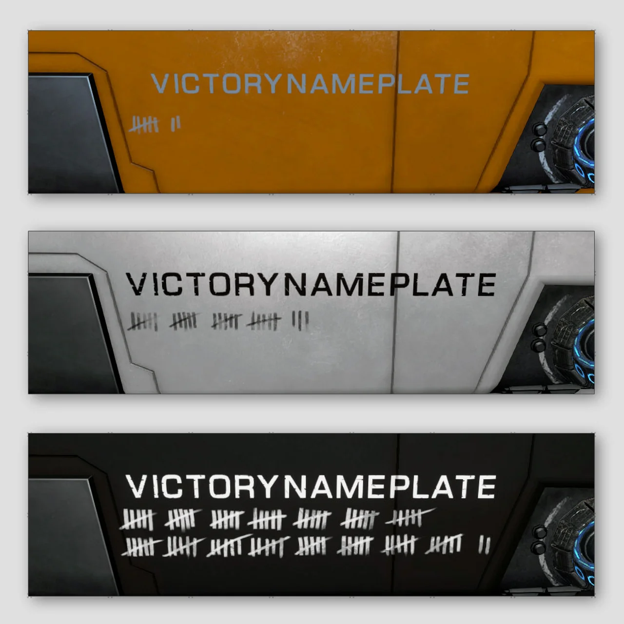 Pack – Plaque signalétique – Victoire