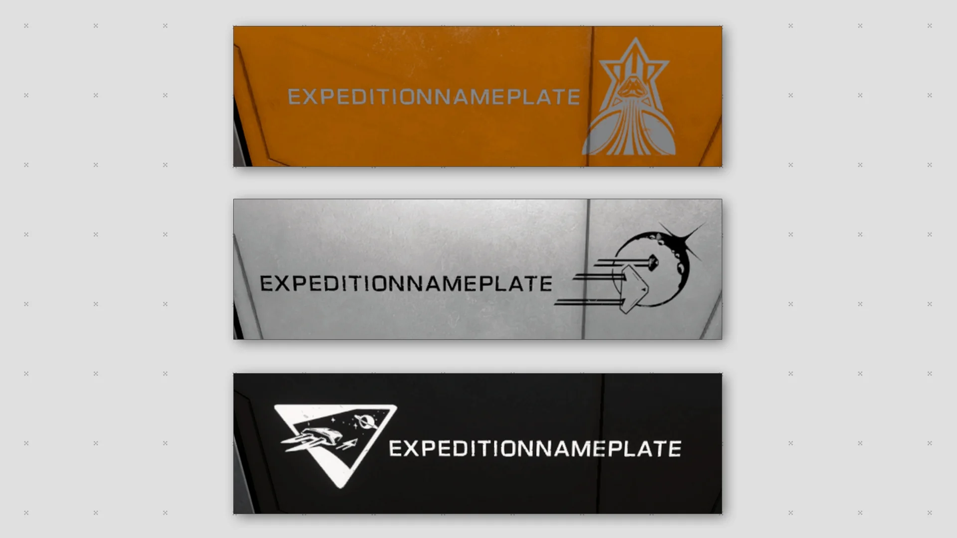Набор – Пластина с названием – Expedition