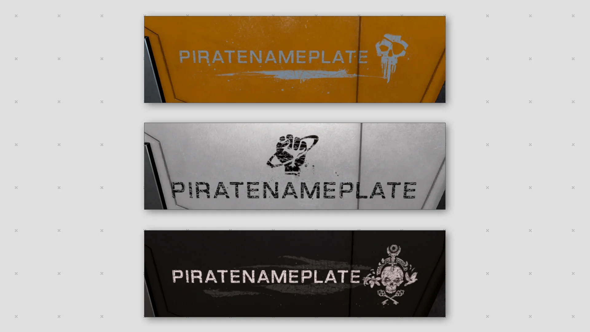Pack – Plaque signalétique – Pirate