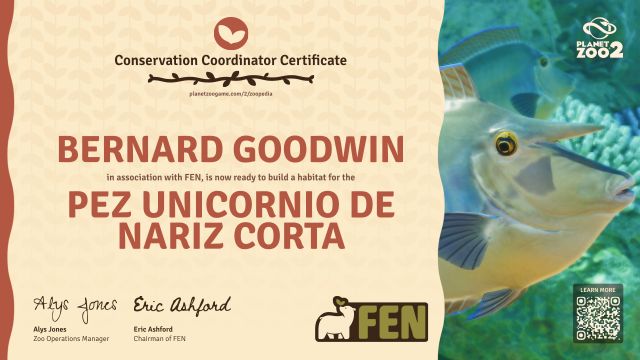 Pez unicornio de nariz corta