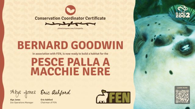 Pesce palla a macchie nere